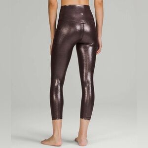Lululemon Align High-Rise Shine Leggings in Radiate Foil Print French Press